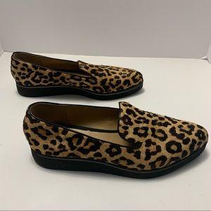 FRANCO SARTO animal leopard print Loafers size 10 M
